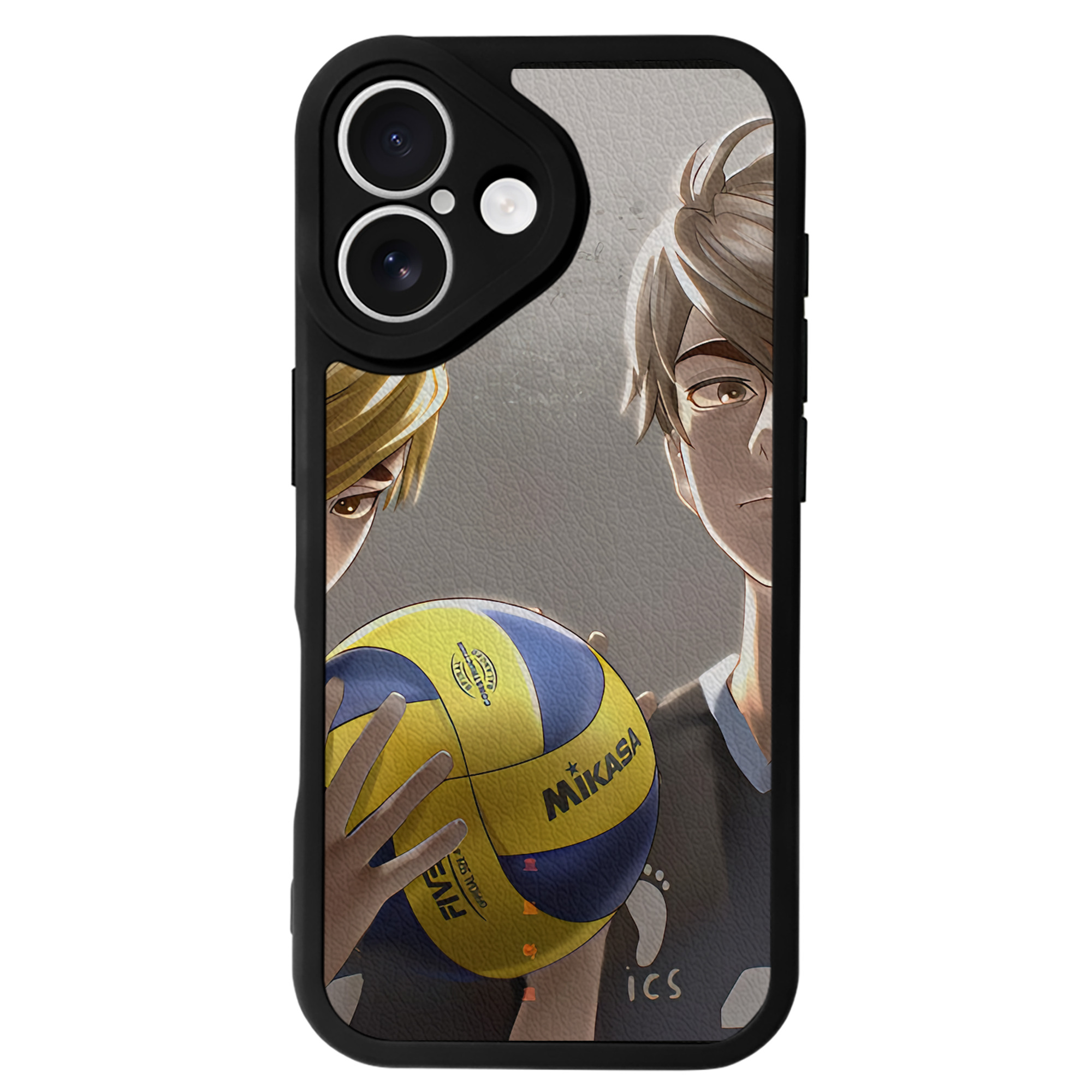 （画像用） ハイキュー!! Haikyu!! 【iPhone 16シリーズ対応】シリコンスマホケース（レザー調） 材質：シリコン